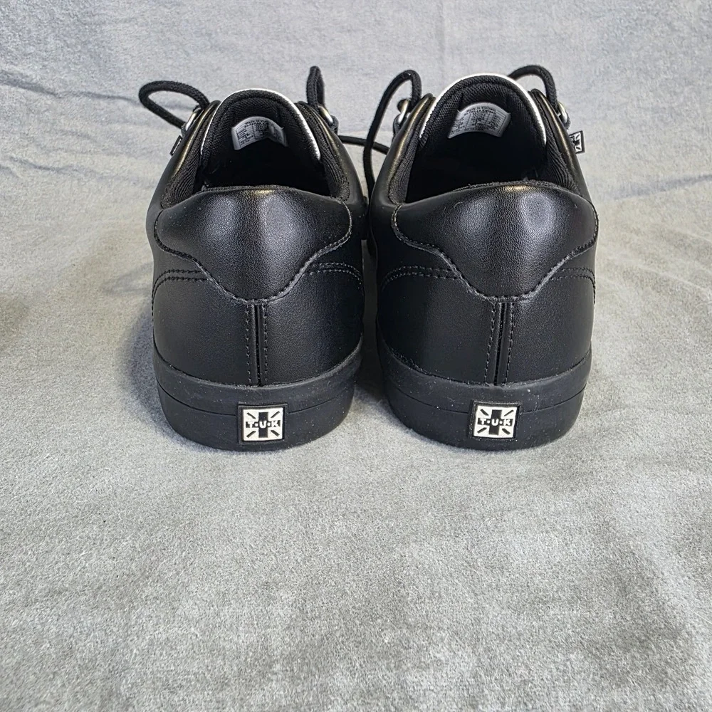 T.U.K. Creepers Black White Checkerboard Woven Leather Goth Punk Shoes Men's 9